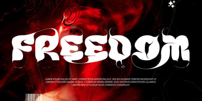 Shifting Borders Font Poster 2