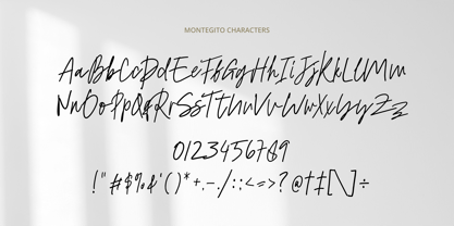 Montegito Signature Font Poster 6