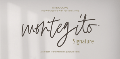 Montegito Signature Font Poster 1