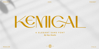 Kemical Font Poster 1