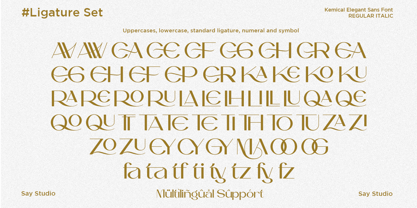 Kemical Font Poster 11