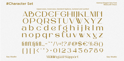 Kemical Font Poster 10