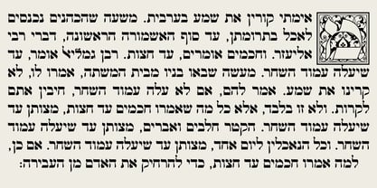 Hebrew Vilna Caps Font Poster 4