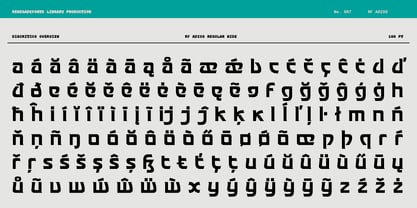 RF Adios Font Poster 5