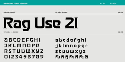 RF Adios Font Poster 2