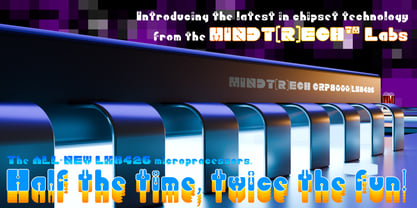 Diode Circuit Font Poster 4