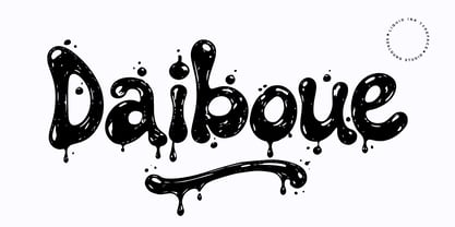 Daiboue Font Poster 1