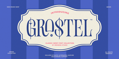 Grostel Font Poster 1