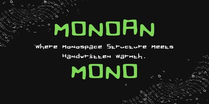 Monoan Mono Font Poster 1