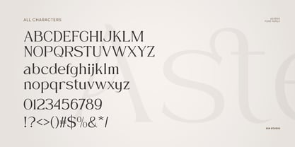 Asteris Font Poster 6