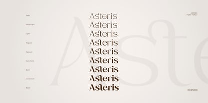 Asteris Font Poster 5
