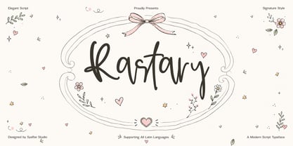 Rastary Font Poster 1