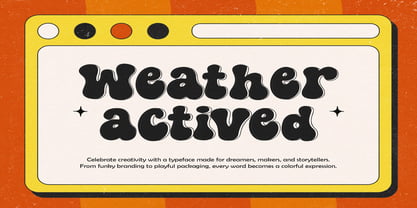 Weather Actived Font Poster 3