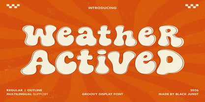 Weather Actived Font Poster 1