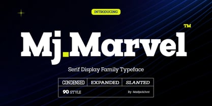 Mj. Marvel Font Poster 1