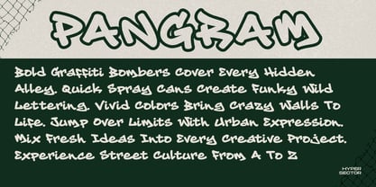 Hyper Sector Font Poster 2