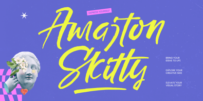 Amajton Skitty Font Poster 1