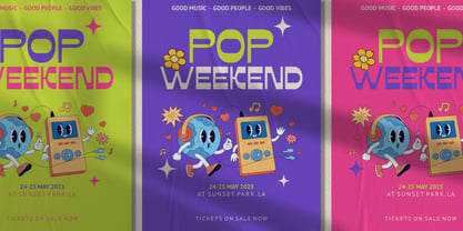 Gherry Pop Font Poster 2