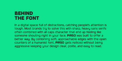 Pirso Font Poster 2