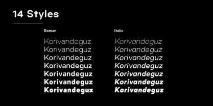 Arvor Font Poster 2