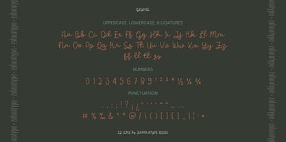 EZ Golleria Font Poster 3