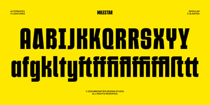 Milestar Font Poster 13
