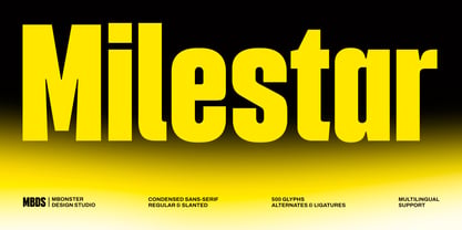 Milestar Font Poster 1