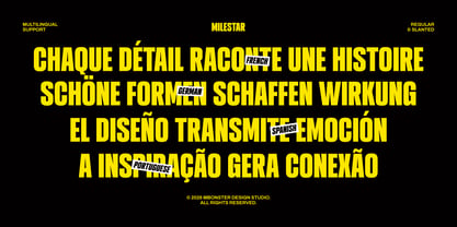Milestar Font Poster 14