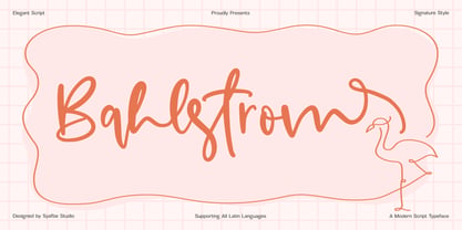 Bahlstrom Font Poster 1