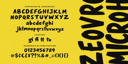 Zeovro Microh Font Poster 5