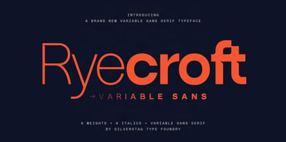 SLTF Ryecroft Font Poster 1