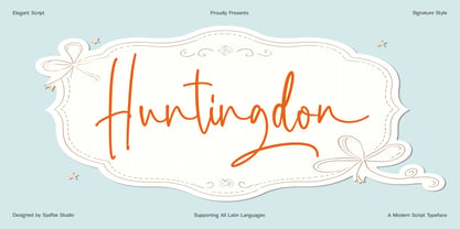 Huntingdon Font Poster 1