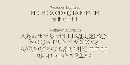 Wethaven Font Poster 4