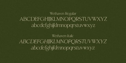 Wethaven Font Poster 3