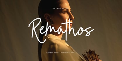 Remathos Signature Font Poster 1