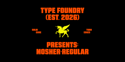 Mosher Distressed Font Poster 3