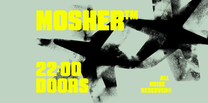 Mosher Distressed Font Poster 2