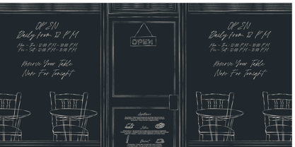 Nathing Still Font Poster 7