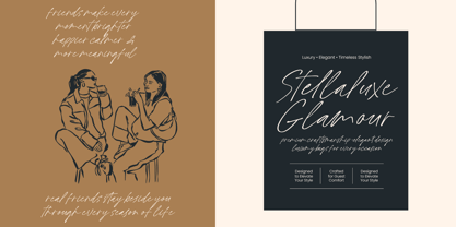 Nathing Still Font Poster 2