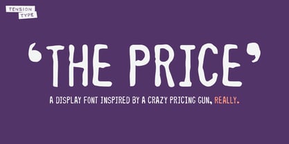 The Price Font Poster 1