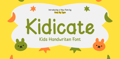 Kidicate Font Poster 1