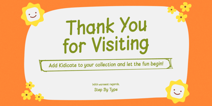 Kidicate Font Poster 10