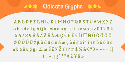 Kidicate Font Poster 2