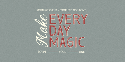 Youth Gradient Font Poster 8