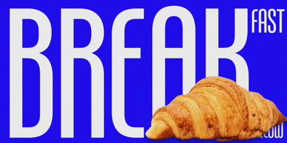 ZT Break Fast Font Poster 1