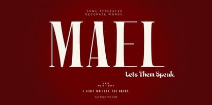 Mael Font Poster 11