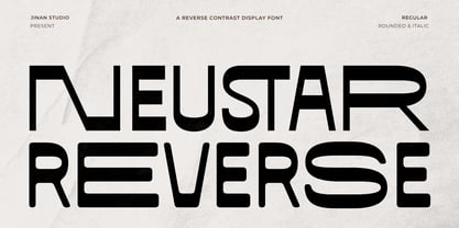 Neustar Reverse Font Poster 1