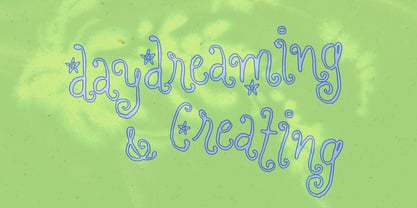 Dreaming Ocean Font Poster 13