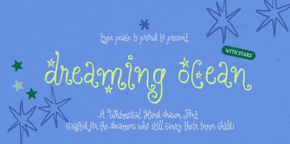 Dreaming Ocean Font Poster 1