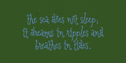 Dreaming Ocean Font Poster 12